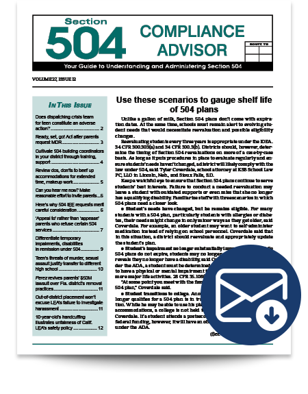 Section 504 Compliance Advisor
